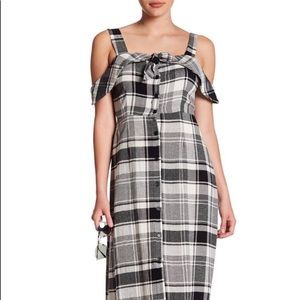 Black and white plaid dress by LUSH